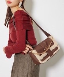 rienda | フェイクボアコンビショルダーバッグ(ショルダーバッグ)