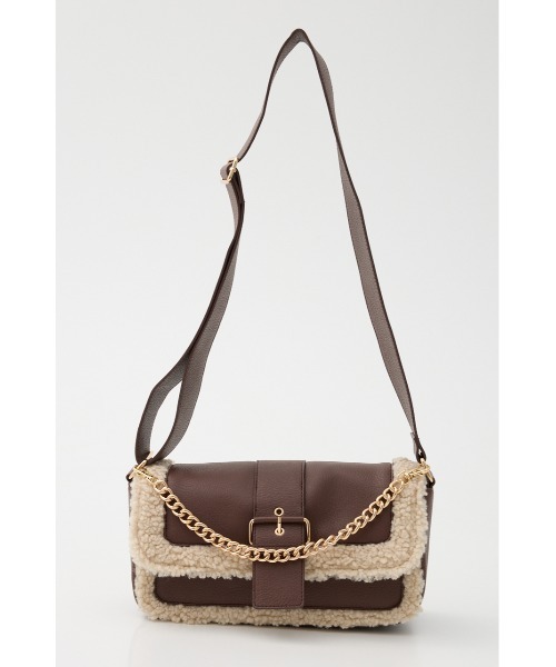 rienda(リエンダ)の「フェイクボアコンビショルダーバッグ(ショルダーバッグ・レディース・ブラック/ブラウン・FREE)」の14枚目の写真