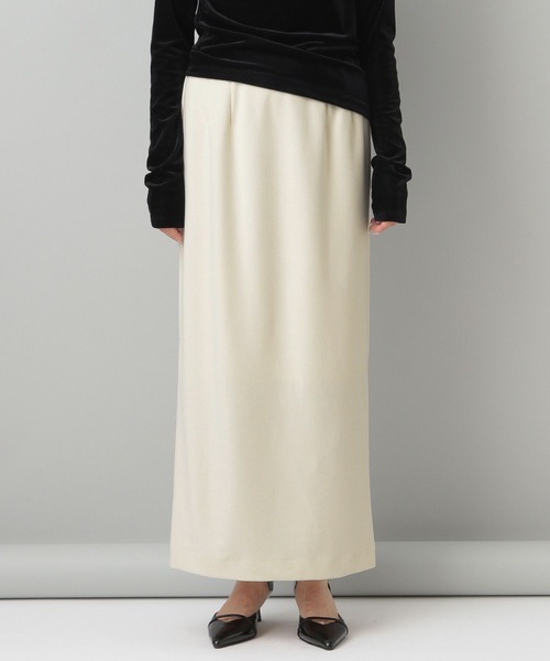 A part by（アパートバイ）の「クレープＩラインスカート（スカート・レディース・アイボリー/ブラック・SMALL/MEDIUM）」の3枚目の写真