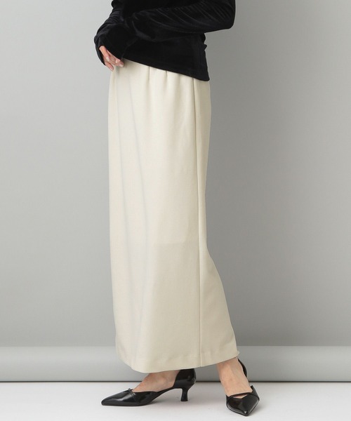 A part by（アパートバイ）の「クレープＩラインスカート（スカート・レディース・アイボリー/ブラック・SMALL/MEDIUM）」の4枚目の写真