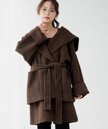 ハーフコート」に該当するブラウン/茶色系のレディース