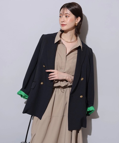 Arpege story Wジャケットコート Mサイズ ベージュ Arpege story Wジャケットコート Mサイズ ベージュ