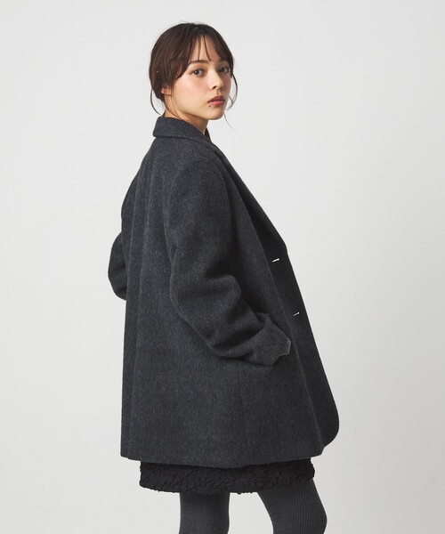 EMMEL REFINES（エメルリファインズ）の「＜EMMEL REFINES＞EM シャギー ボンディング ジャケット（テーラードジャケット・レディース・ベージュ/ダークグレー・M/S）」の19枚目の写真