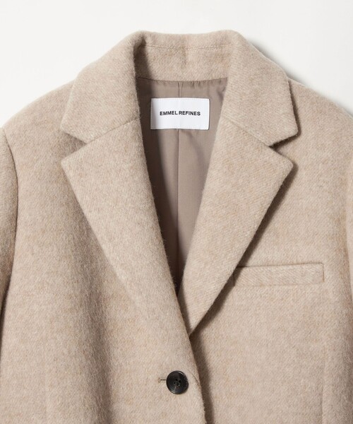 EMMEL REFINES（エメルリファインズ）の「＜EMMEL REFINES＞EM シャギー ボンディング ジャケット（テーラードジャケット・レディース・ベージュ/ダークグレー・M/S）」の22枚目の写真