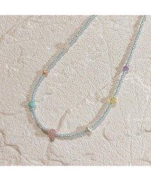 tone | 【Seolrem】天然石5つぶmixビーズチョーカー(MA)(チョーカー)