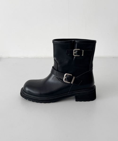 CANAL JEAN（キャナルジーン）の「El mar　エンジニアショートブーツ（ブーツ・レディース・ブラック・24.5/24/23.5）」の7枚目の写真