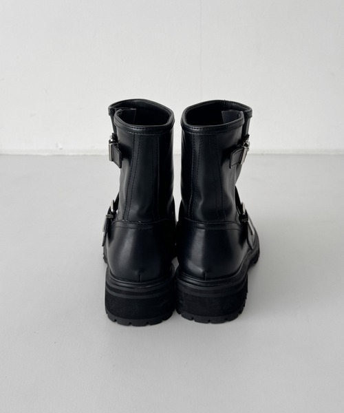 CANAL JEAN（キャナルジーン）の「El mar　エンジニアショートブーツ（ブーツ・レディース・ブラック・24.5/24/23.5）」の9枚目の写真