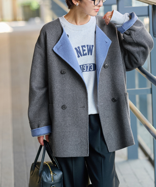 JS relume メンズ ノーカラーコート 未使用品 ZOZOTOWN Yahoo!店