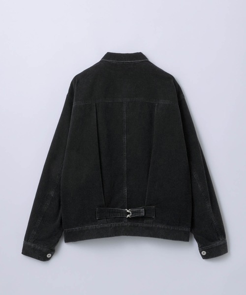 SLICK（スリック）の「【SLICK/スリック】Sulfur-Dyed Corduroy 1st Type Trucker Jacket/サルファーダイ1st タイプコーデュロイシャツジャケット / ヴィンテージ /  アンティークデザイン / セットアップ（その他アウター・メンズ・ブラック/グレイッシュベージュ・1/2/3）」の3枚目の写真