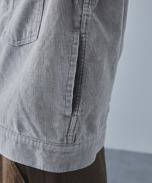 SLICK（スリック）の「【SLICK/スリック】Sulfur-Dyed Corduroy 1st Type Trucker Jacket/サルファーダイ1st タイプコーデュロイシャツジャケット / ヴィンテージ /  アンティークデザイン / セットアップ（その他アウター・メンズ・ブラック/グレイッシュベージュ・1/2/3）」の18枚目の写真