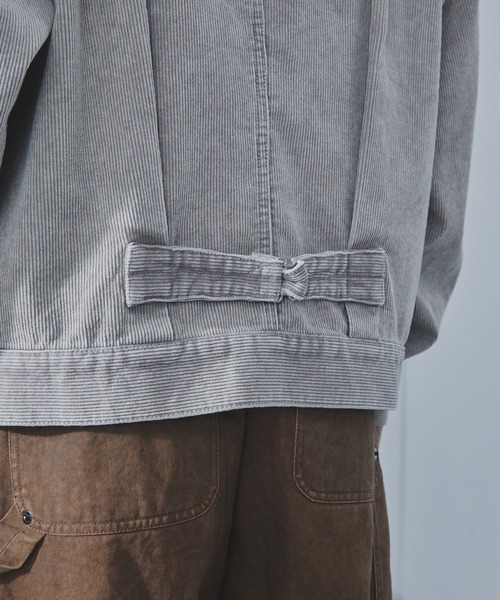 SLICK（スリック）の「【SLICK/スリック】Sulfur-Dyed Corduroy 1st Type Trucker Jacket/サルファーダイ1st タイプコーデュロイシャツジャケット / ヴィンテージ /  アンティークデザイン / セットアップ（その他アウター・メンズ・ブラック/グレイッシュベージュ・1/2/3）」の14枚目の写真