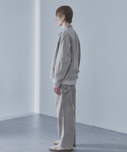 SLICK（スリック）の「【SLICK/スリック】Sulfur-Dyed Corduroy 1st Type Trucker Jacket/サルファーダイ1st タイプコーデュロイシャツジャケット / ヴィンテージ /  アンティークデザイン / セットアップ（その他アウター・メンズ・ブラック/グレイッシュベージュ・1/2/3）」の12枚目の写真