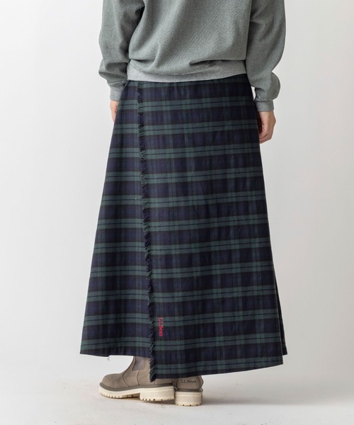 L.L.Bean（エルエルビーン）の「【JAPAN EDITION】キタリー・ロング・キルト・スカート（スカート・レディース・ブルー系その他/ブラック系その他・SMALL/MEDIUM）」の4枚目の写真