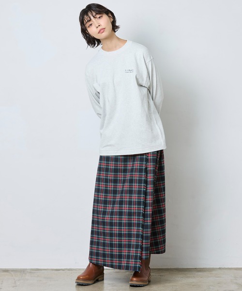 L.L.Bean（エルエルビーン）の「【JAPAN EDITION】キタリー・ロング・キルト・スカート（スカート・レディース・ブルー系その他/ブラック系その他・SMALL/MEDIUM）」の9枚目の写真