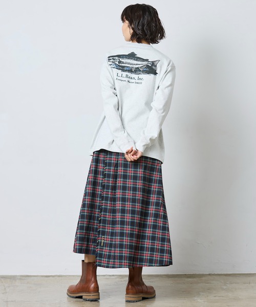 L.L.Bean（エルエルビーン）の「【JAPAN EDITION】キタリー・ロング・キルト・スカート（スカート・レディース・ブルー系その他/ブラック系その他・SMALL/MEDIUM）」の12枚目の写真