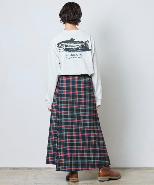 L.L.Bean（エルエルビーン）の「【JAPAN EDITION】キタリー・ロング・キルト・スカート（スカート・レディース・ブルー系その他/ブラック系その他・SMALL/MEDIUM）」の13枚目の写真