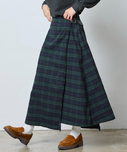 L.L.Bean（エルエルビーン）の「【JAPAN EDITION】キタリー・ロング・キルト・スカート（スカート・レディース・ブルー系その他/ブラック系その他・SMALL/MEDIUM）」の14枚目の写真