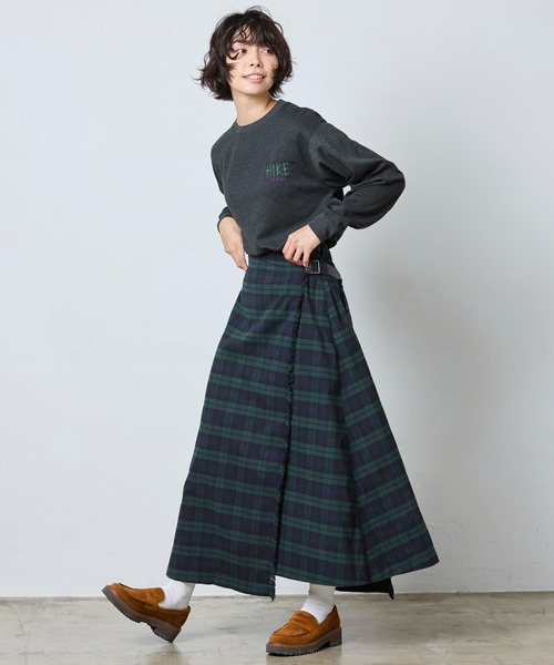 L.L.Bean（エルエルビーン）の「【JAPAN EDITION】キタリー・ロング・キルト・スカート（スカート・レディース・ブルー系その他/ブラック系その他・SMALL/MEDIUM）」の8枚目の写真