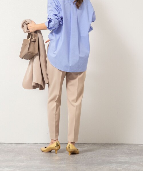 NOLLEY’S（ノーリーズ）の「ウォッシャブルダブルクロススリムパンツ（その他パンツ・レディース・ブルー/ブラック/ベージュ・36/34/40/38）」の7枚目の写真