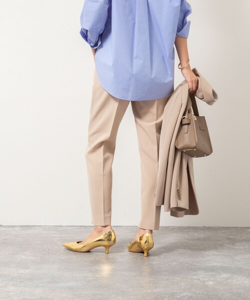 NOLLEY’S（ノーリーズ）の「ウォッシャブルダブルクロススリムパンツ（その他パンツ・レディース・ブルー/ブラック/ベージュ・36/34/40/38）」の10枚目の写真