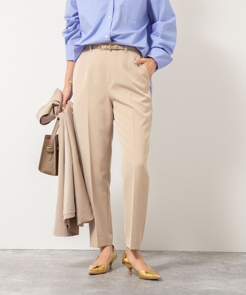 NOLLEY’S（ノーリーズ）の「ウォッシャブルダブルクロススリムパンツ（その他パンツ・レディース・ブルー/ブラック/ベージュ・36/34/40/38）」の11枚目の写真