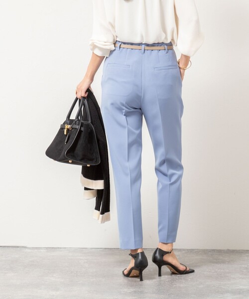 NOLLEY’S（ノーリーズ）の「ウォッシャブルダブルクロススリムパンツ（その他パンツ・レディース・ブルー/ブラック/ベージュ・36/34/40/38）」の17枚目の写真