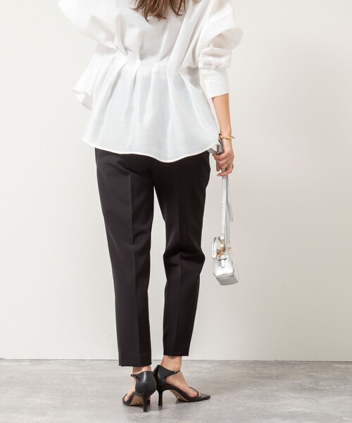 NOLLEY’S（ノーリーズ）の「ウォッシャブルダブルクロススリムパンツ（その他パンツ・レディース・ブルー/ブラック/ベージュ・36/34/40/38）」の22枚目の写真