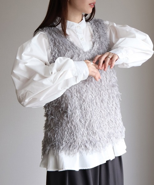 Sienne ベスト　韓国 FULL CARDIGAN KNIT VEST – Shinzone