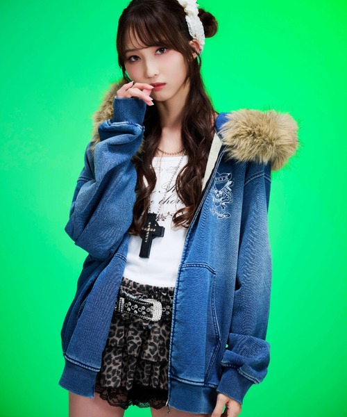 A'GEM/9 パーカー A'GEM/9 × .kom 『A'GEM/9/エージェムナイン』 Ed Hardy カラー