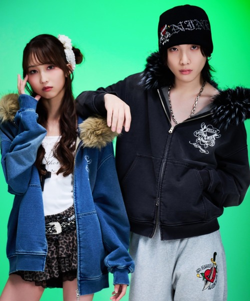 A'GEM/9 × .kom 『A'GEM/9/エージェムナイン』 Ed Hardy ニットデニム