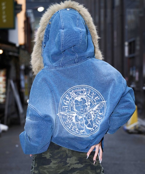 A'GEM/9 × .kom 『A'GEM/9/エージェムナイン』 Ed Hardy ニットデニム