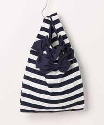 Ribbon hakka kid's（リボンハッカキッズ）の「SEIKO TSUCHIMOTO ボーダーリボンショッピングバッグ（トートバッグ）」