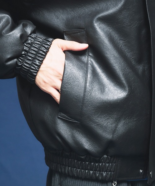 Adoon plain（アドーンプレーン）の「2-WAY ARTIFICIAL GRAIN JACKET