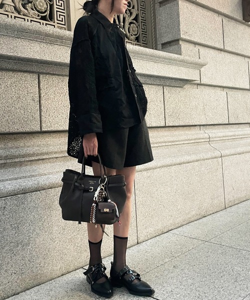 Scrap Book(スクラップブック)の「【CHRISTIAN VILLA】タックベルトトートM(トートバッグ・レディース・ブラック/ブラウン/ブラウン系その他・FREE)」の10枚目の写真