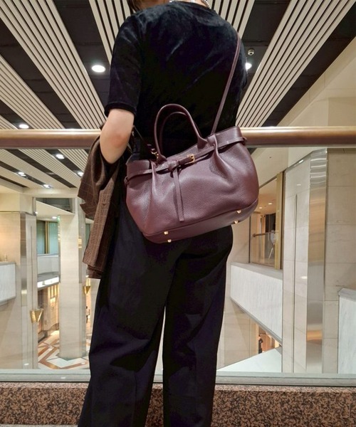 Scrap Book(スクラップブック)の「【CHRISTIAN VILLA】タックベルトトートM(トートバッグ・レディース・ブラック/ブラウン/ブラウン系その他・FREE)」の12枚目の写真