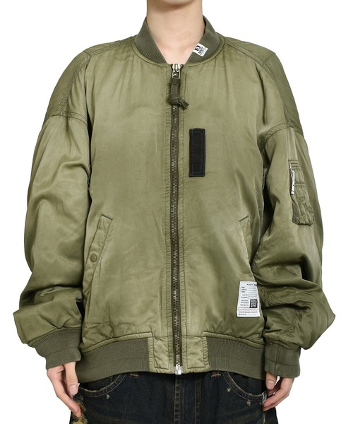 MIHARAYASUHIRO(ミハラヤスヒロ)の「【MIHARAYASUHIRO/ミハラヤスヒロ】AGED FLIGHT JACKET(MA-1・メンズ・ブラック/カーキ・48/46)」の9枚目の写真