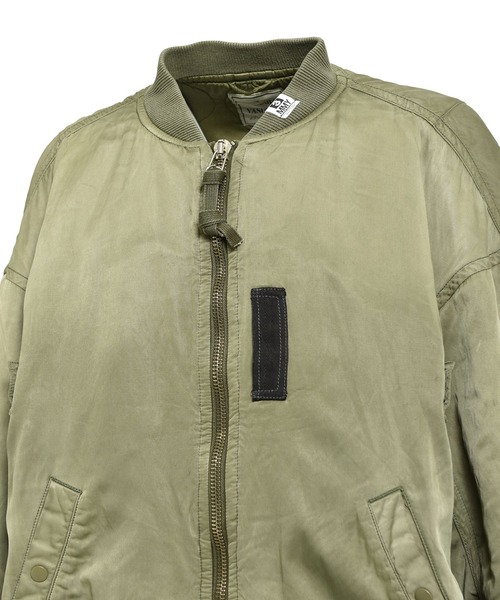 MIHARAYASUHIRO(ミハラヤスヒロ)の「【MIHARAYASUHIRO/ミハラヤスヒロ】AGED FLIGHT JACKET(MA-1・メンズ・ブラック/カーキ・48/46)」の14枚目の写真