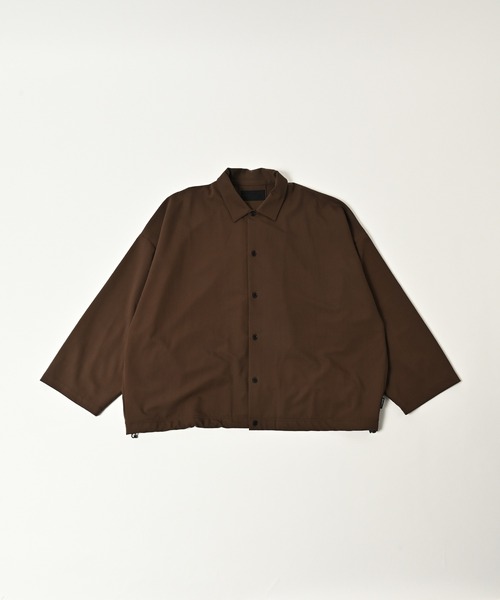 ADAM PATEK(アダムパテック)の「ADAMPATEK/rounded over shirt/オーバーサイズシャツ(シャツ/ブラウス・メンズ・ブラック/ブラウン/ダークグレー・1/2)」の14枚目の写真