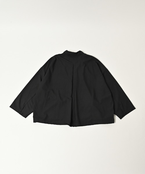 ADAM PATEK(アダムパテック)の「ADAMPATEK/rounded over shirt/オーバーサイズシャツ(シャツ/ブラウス・メンズ・ブラック/ブラウン/ダークグレー・1/2)」の11枚目の写真