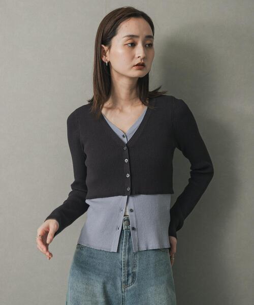 セール】ダブルレイヤードカーディガン（カーディガン/ボレロ）｜SENSE