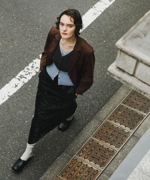 SENSE OF PLACE by URBAN RESEARCH(センスオブプレイスバイアーバンリサーチ)の「ダブルレイヤードカーディガン(カーディガン/ボレロ・レディース・チャコールグレー/ネイビー/キャメル・ONE)」の8枚目の写真