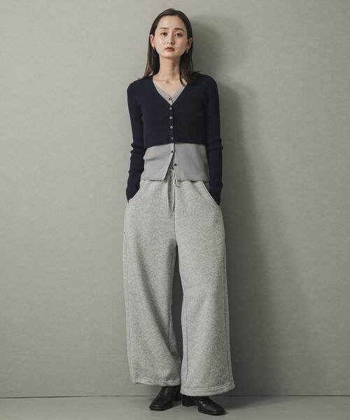 SENSE OF PLACE by URBAN RESEARCH(センスオブプレイスバイアーバンリサーチ)の「ダブルレイヤードカーディガン(カーディガン/ボレロ・レディース・チャコールグレー/ネイビー/キャメル・ONE)」の14枚目の写真