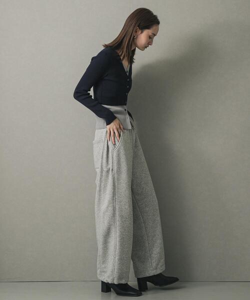 SENSE OF PLACE by URBAN RESEARCH(センスオブプレイスバイアーバンリサーチ)の「ダブルレイヤードカーディガン(カーディガン/ボレロ・レディース・チャコールグレー/ネイビー/キャメル・ONE)」の16枚目の写真