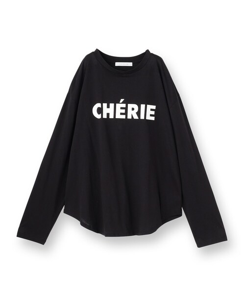 UNTITLED(アンタイトル)の「【CHIGNON】CHERIE シンプルロゴTシャツ(Tシャツ/カットソー・レディース・ホワイト/ブラック・02)」の3枚目の写真
