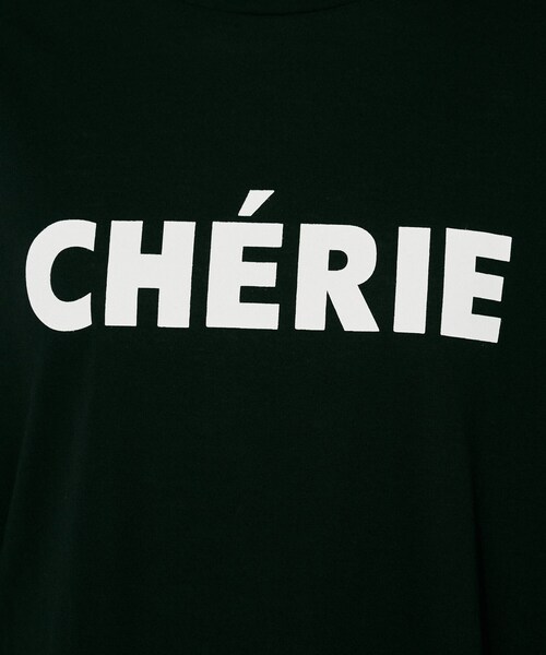 UNTITLED(アンタイトル)の「【CHIGNON】CHERIE シンプルロゴTシャツ(Tシャツ/カットソー・レディース・ホワイト/ブラック・02)」の11枚目の写真