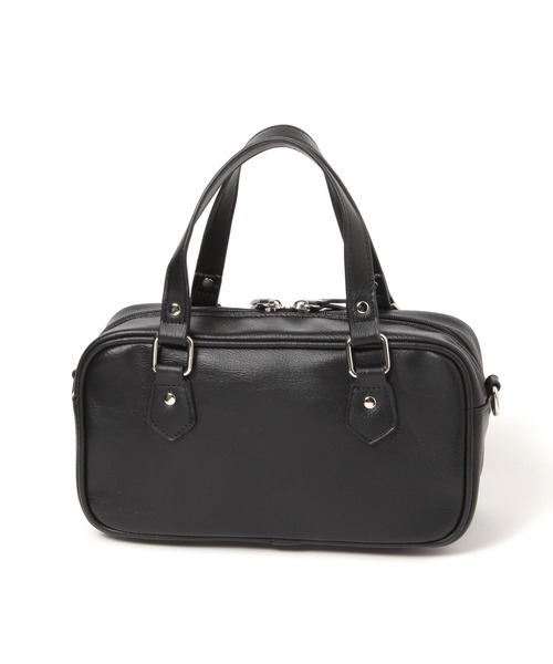 LAKOLE（ラコレ）の「スクエア2WAYミニボストンバッグ / 599450（ショルダーバッグ・レディース・ブラック/オフホワイト/ブラウン・FREE）」の7枚目の写真