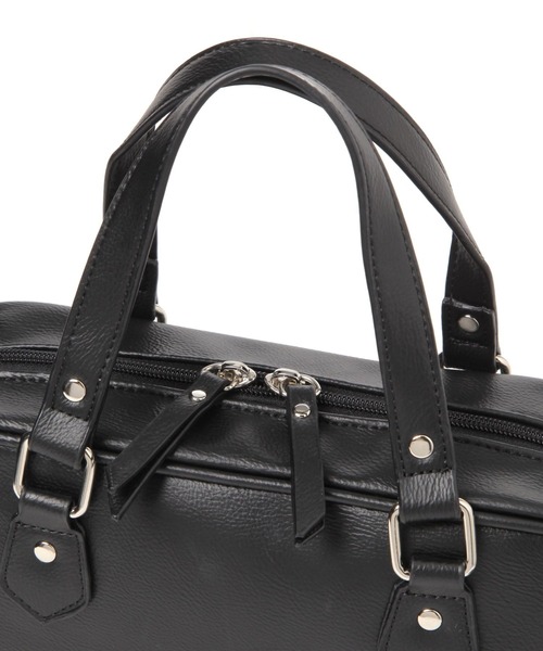 LAKOLE（ラコレ）の「スクエア2WAYミニボストンバッグ / 599450（ショルダーバッグ・レディース・ブラック/オフホワイト/ブラウン・FREE）」の9枚目の写真