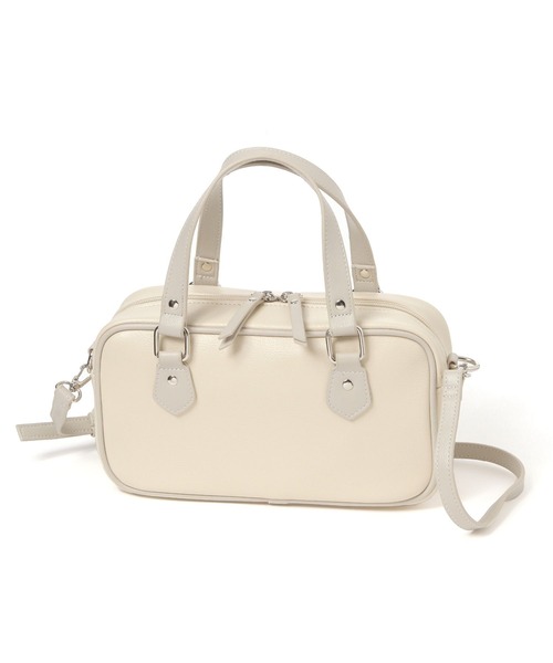 LAKOLE（ラコレ）の「スクエア2WAYミニボストンバッグ / 599450（ショルダーバッグ・レディース・ブラック/オフホワイト/ブラウン・FREE）」の20枚目の写真