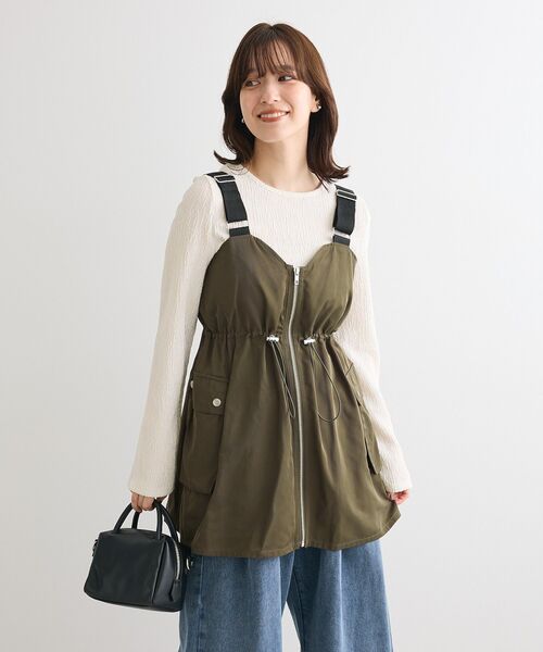 Petit fleur（プチフルール）の「・Petit Fleur コウタクジャガードロンTEE（Tシャツ/カットソー・レディース・ブラック/ブラウン/グレー/アイボリー・FREE）」の8枚目の写真