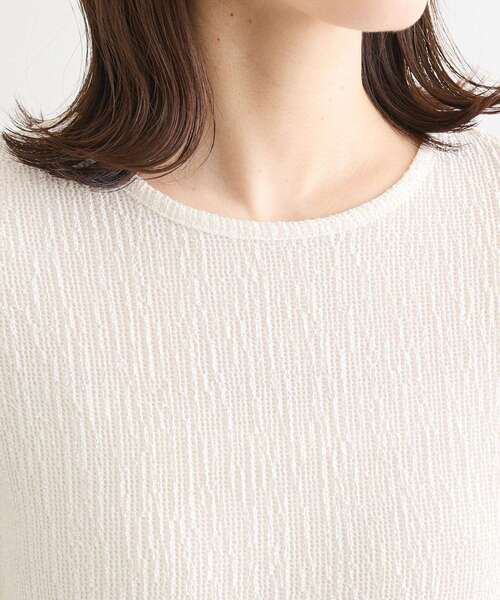 Petit fleur（プチフルール）の「・Petit Fleur コウタクジャガードロンTEE（Tシャツ/カットソー・レディース・ブラック/ブラウン/グレー/アイボリー・FREE）」の11枚目の写真